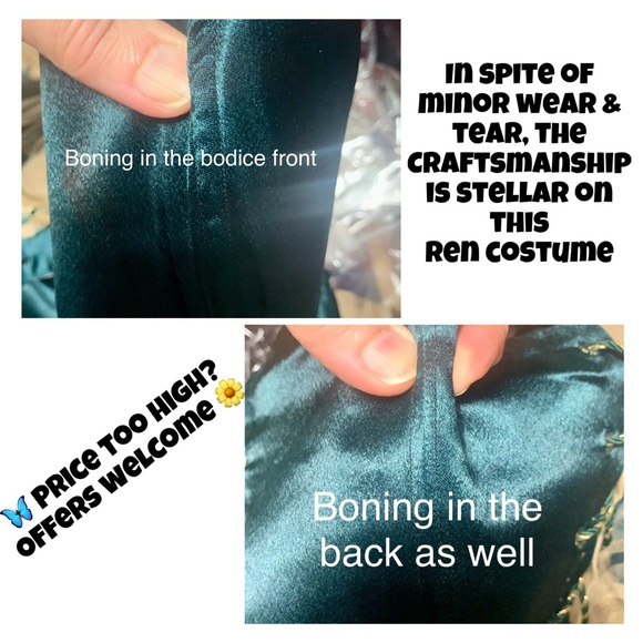 🦋 Renaissance Festival Ready! Gorgeous Pre-Owned Ren Costume, Approx Size 14-16 - Picture 17 of 17